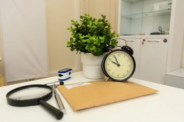 Медицинские инструменты на столе в кабинете врача